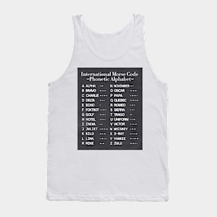 Morse Code Alphabet Tank Top